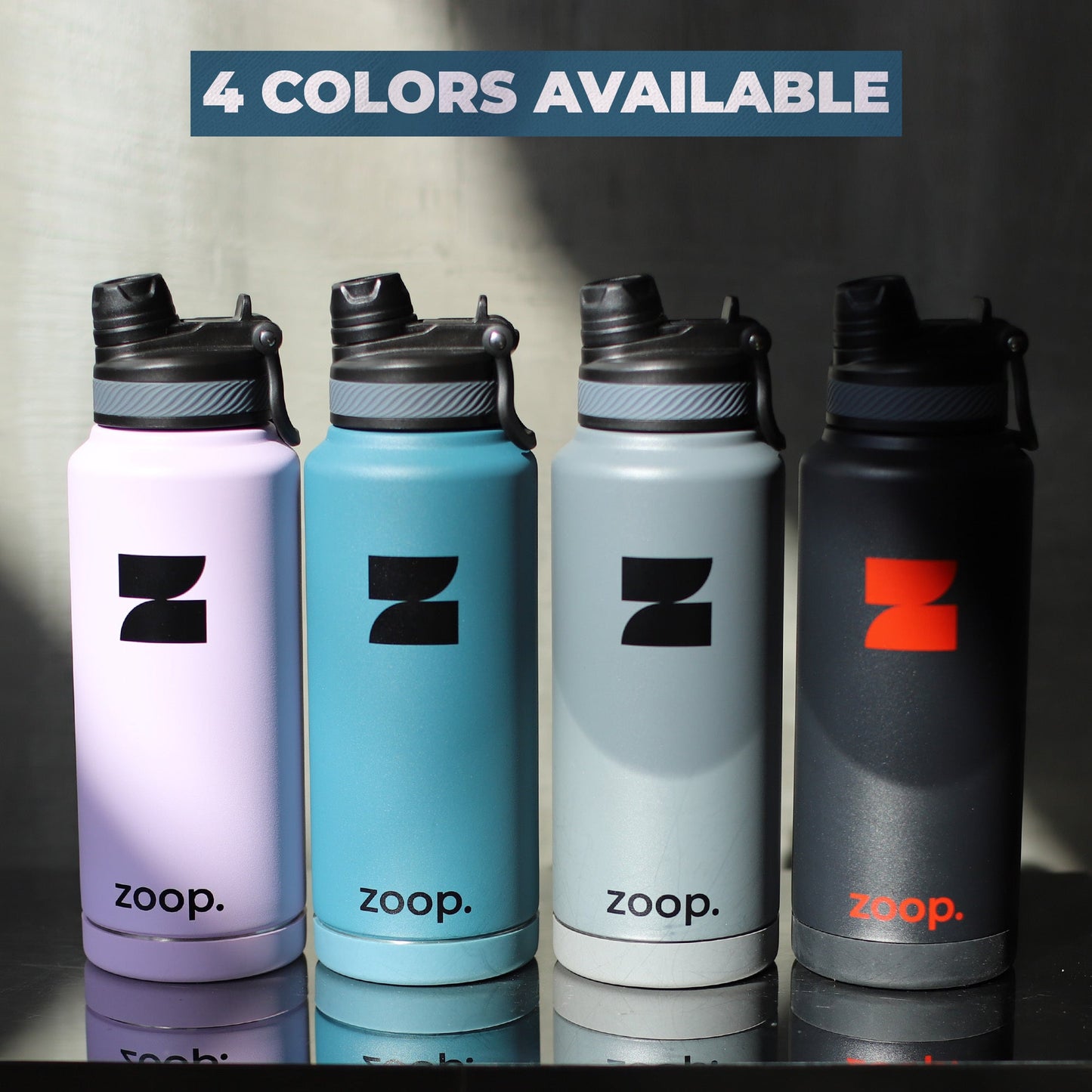 Leak-proof water bottle for gym and travel