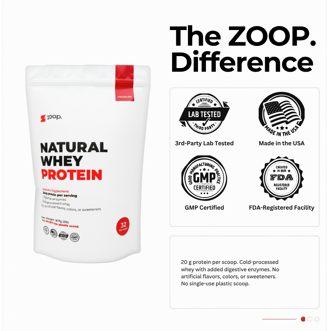 ZOOP. Natural Whey Protein