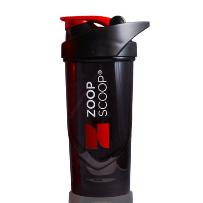 ZOOPSHAKER Protein Shaker Bottle - 700ml - Black